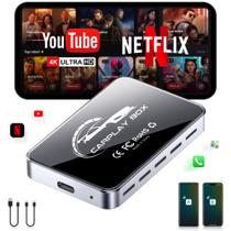 CarPlay sem fio e adaptador automático AI Box WiFi de banda dupla 4K