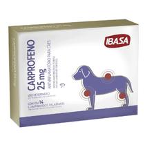 Carprofeno Ibasa 25mg - Anti-Inflamatório para Cães