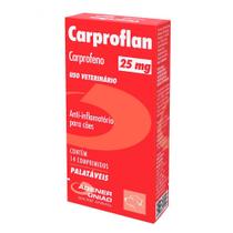 Carproflan 25mg para Cães Uso Veterinário com 14 Comprimidos