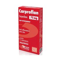 Carproflan 75mg com 14 Comprimidos Alívio Imediato para Pets