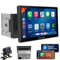 Carpuride estéreo para carro YT09S IPS Double Din com CarPlay e Android