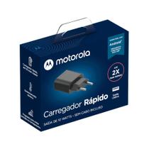 Carreg.motorola fast charge 10w s/cabo