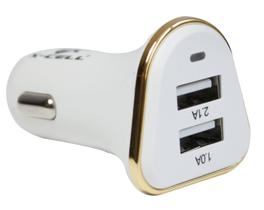 CARREG.VEICULAR USB MULTITENSAO MOD.XC-V7-USB X-CELL Branco/Dourado - DS TOOLS CARREG.VEICULAR USB MULTITENSAO MOD.XC-V7-USB X-CELL Branco/Dourado - DS TOOLS