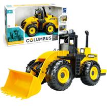 Carregadeira Carrinho Brinquedo Trator Mini Veículo Infantil Caminhão Criança Resistente Coleção Fazenda Articulado