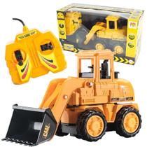 Carregadeira Carro De Controle Com Fio Brinquedo Trator 1:32