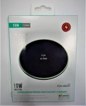 Carregado para celular sem fio por indução com 10W de potencia certificado pela ANATEL FCA-QW02 FAM