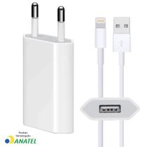 Carregador 10W para iPhone7 ao 10 com Cabo Lightning 1M Anatel Carregador 10W para iPhone7 ao 10 com Cabo Lightning 1M Anatel