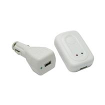 Carregador 110 V e veicular com conexão USB para iPod e MP3 Palyer