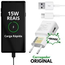 Carregador 15w Turbo Tipo C Original Samsung A11 A12 A12 Dual A13 A14 A14 5G A15 5G A16 5G
