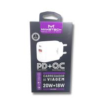 Carregador 18W + 20W Usb-C E Usb Cm-133Qp Maketech