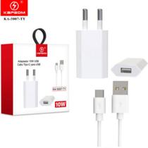 Carregador 2.1A + Cabo Type-C USB 10W 1 Metro