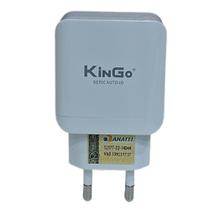Carregador 2 entrada usb kingo branco homologado anatel Carregador 2 entrada usb kingo branco homologado anatel