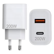 Carregador 200W com Entradas USB-A e USB-C Tipo C Compatível com Xiaomi Carregador 200W com Entradas USB-A e USB-C Tipo C Compatível com Xiaomi