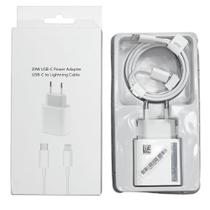 Carregador 20W Compativel Com Iphone+Cabo USB-C 11, 12, 13, 14- Novax
