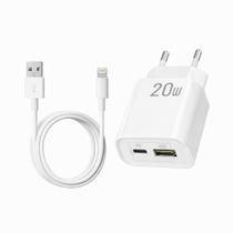 Carregador 20W Turbo USB-C + Cabo Lightning Rápido Carregador 20W Turbo USB-C + Cabo Lightning Rápido