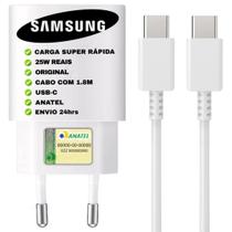 Carregador 25W Samsung A54 5G Original Turbo branco Carregador 25W Samsung A54 5G Original Turbo branco