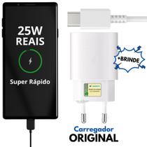 Carregador 25W Samsung A8 2018 Original Turbo branco