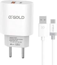 Carregador 25W USB-C e USB Tipo-C CA48-3 A'Gold Carregador 25W USB-C e USB Tipo-C CA48-3 A'Gold