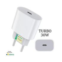 Carregador 30W Turbo Fonte USB-C Compatível iPhone Samsung Xiaomi Outros Tipo-C - FAM - Hrebos