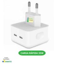 Carregador 35W Turbo Fonte USB-C Compatível Iphone 11 12 13 14 Pro Max X XR XS - Hrebos