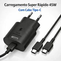 carregador 45w turbo TIPO C compativel com samsung s20 s21 s22 s23 s24 s25 a56