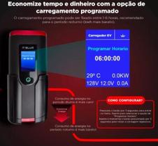 Carregador 7kW Machforce Tomada Industrial para Veículos Elétricos 32A Plug Tipo 2.