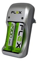 Carregador AA AAA9v Fxc172p Flexgold 2 Pilhas AA Carregador AA AAA9v Fxc172p Flexgold 2 Pilhas AA