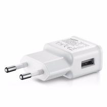 Carregador Adaptador Celular 5v 2.1A Fonte USB Bivolt Branco