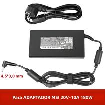Carregador Adaptador De Alimentação Para Laptop 20V 10A 200W AC Para MSI Bravo 15 Chicony A15-200P4B
