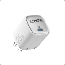 Carregador Anker 25W USB C Compacto e Dobrável Branco