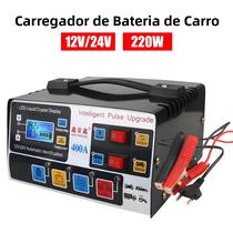 Carregador Automático De Bateria De Carro De Alta Potência 220W Com Display LCD Para SUV, Caminhão,