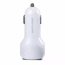 Carregador Automotivo Concept 2 Portas Usb I-Smart Branco Multilaser