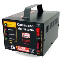Carregador Bateria 12 volts 6A - Inteligente Flutuador Carregador Bateria 12 volts 6A - Inteligente Flutuador
