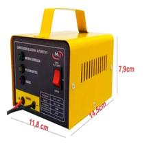 Carregador bateria 12v 10a mm amarelo