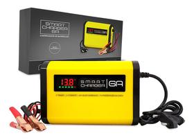 Carregador Bateria 6a 12v Universal Portatil Flutuante Fonte Amarela a mais vendida - Smart charger