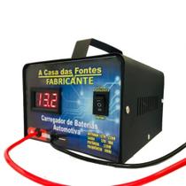 Carregador Bateria Carro MotoCBV20ha Com Voltimetro 12v Flutuante Inteligente