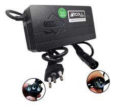 Carregador Bateria de Lítio 36v 3,5A Bicicleta Elétrica Inteligente Bivolt Scooter Bike Moto