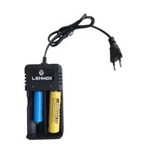Carregador Bateria Duplo 14500 18650 26650 Lanterna Com Led Bivolt Ley-2041