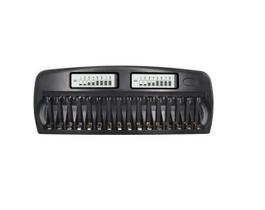 Carregador Bateria Pilha 16 Baias Bi-Volt Aa Aaa Ni-Mh Ni-Cd