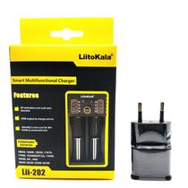 Carregador Baterias Liitokala Lii-202 com Fonte 5v 2a