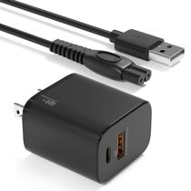 Carregador BIYTC 5V com cabo USB para barbeador Philips Norelco Carregador BIYTC 5V com cabo USB para barbeador Philips Norelco