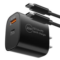 Carregador BOEEA PD 30W de porta dupla com cabo USB Tipo-C de 2 m Carregador BOEEA PD 30W de porta dupla com cabo USB Tipo-C de 2 m