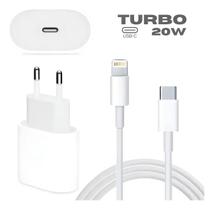 Carregador Cabo 20w Turbo Tipoc Compatível Para IPhonnee Cor Branco Carregador Cabo 20w Turbo Tipoc Compatível Para IPhonnee Cor Branco