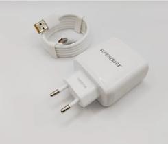 Carregador + cabo 65w Superdart SuperVooc compatível com Realme Oneplus Oppo
