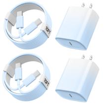 Carregador+cabo USB-C PD de 20 W para iPhone 15/16 Pro Max