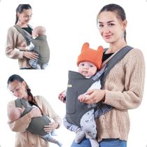 Carregador Canguru Bebê Ergonômico de Bebê Bolsa para Passeio Infantil Ajustável Confortável Seguro 0,5kg a 15kg Menino Menina Aiebao Carregador Canguru Bebê Ergonômico de Bebê Bolsa para Passeio Infantil Ajustável Confortável Seguro 0,5kg a 15kg Menino Menina Aiebao