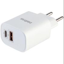 Carregador Carga Rapida 20W USB e USB-C APPLE/SAMS - 4820046 Branco Bivolt