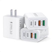 Carregador Carregador de parede USB C Dulums, carregamento rápido de 40 W e 4 portas
