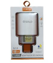 Carregador Celular 40W Usb Tipo C Turbo CA40-4 A Gold Carregador Celular 40W Usb Tipo C Turbo CA40-4 A Gold