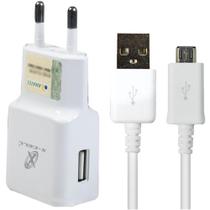 Carregador Celular de Parede 2X1 Cabo Micro USB 2.0A+CARREG